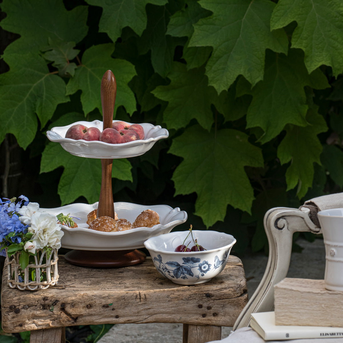 Field of Flowers Chambray Cereal/Ice Cream Bowl