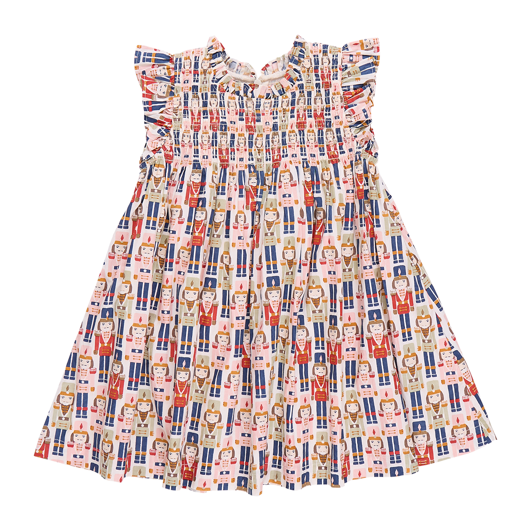 Girls Stevie Dress - Vintage Nutcracker