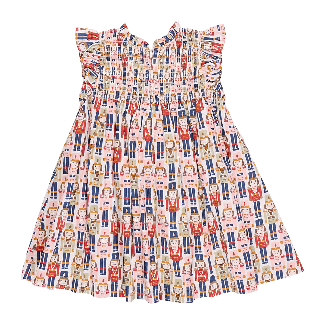 Girls Stevie Dress - Vintage Nutcracker