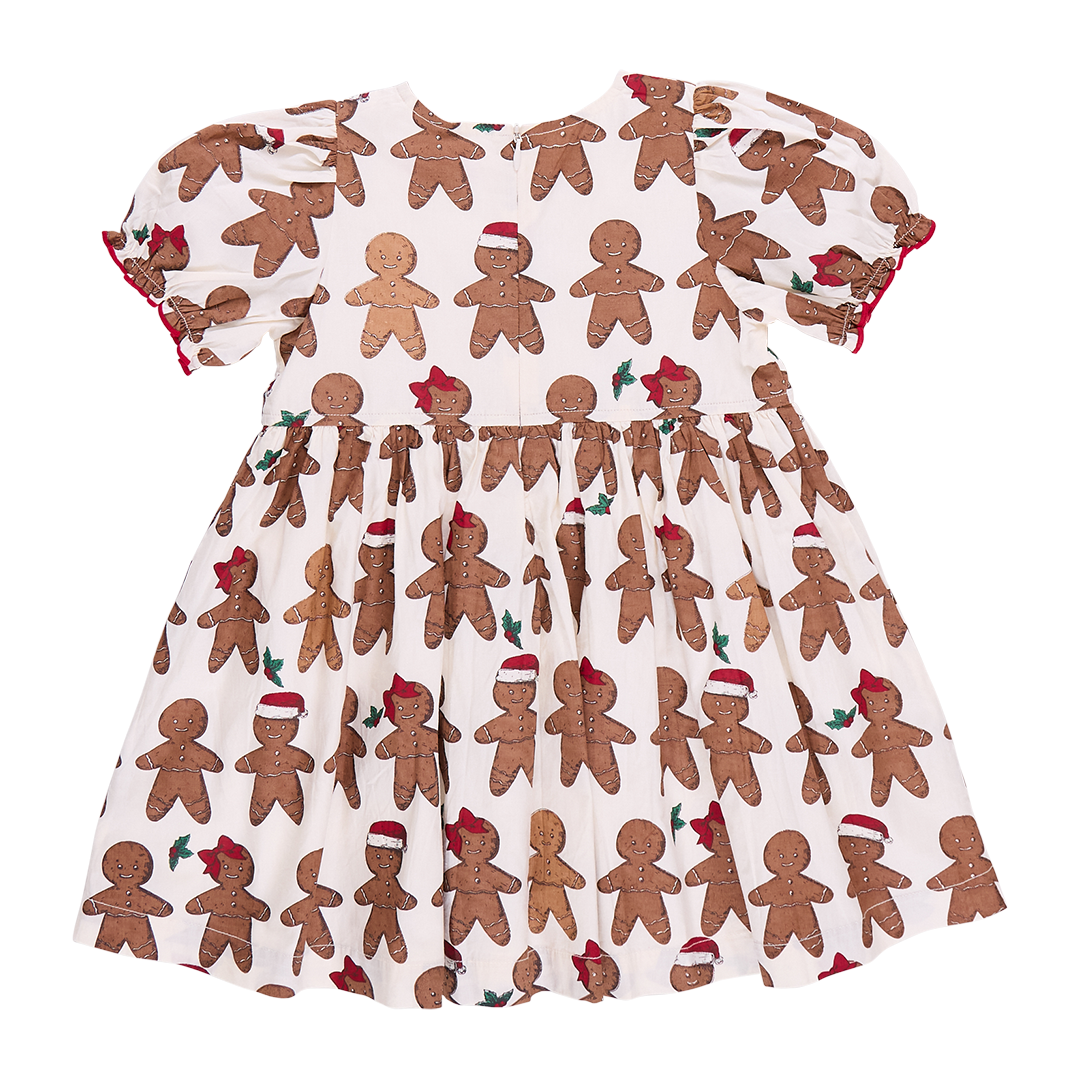 Girls Hermione Dress - Gingerbread Cookie