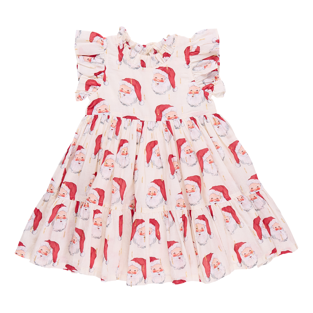 Girls Jennifer Dress - Vintage Santas