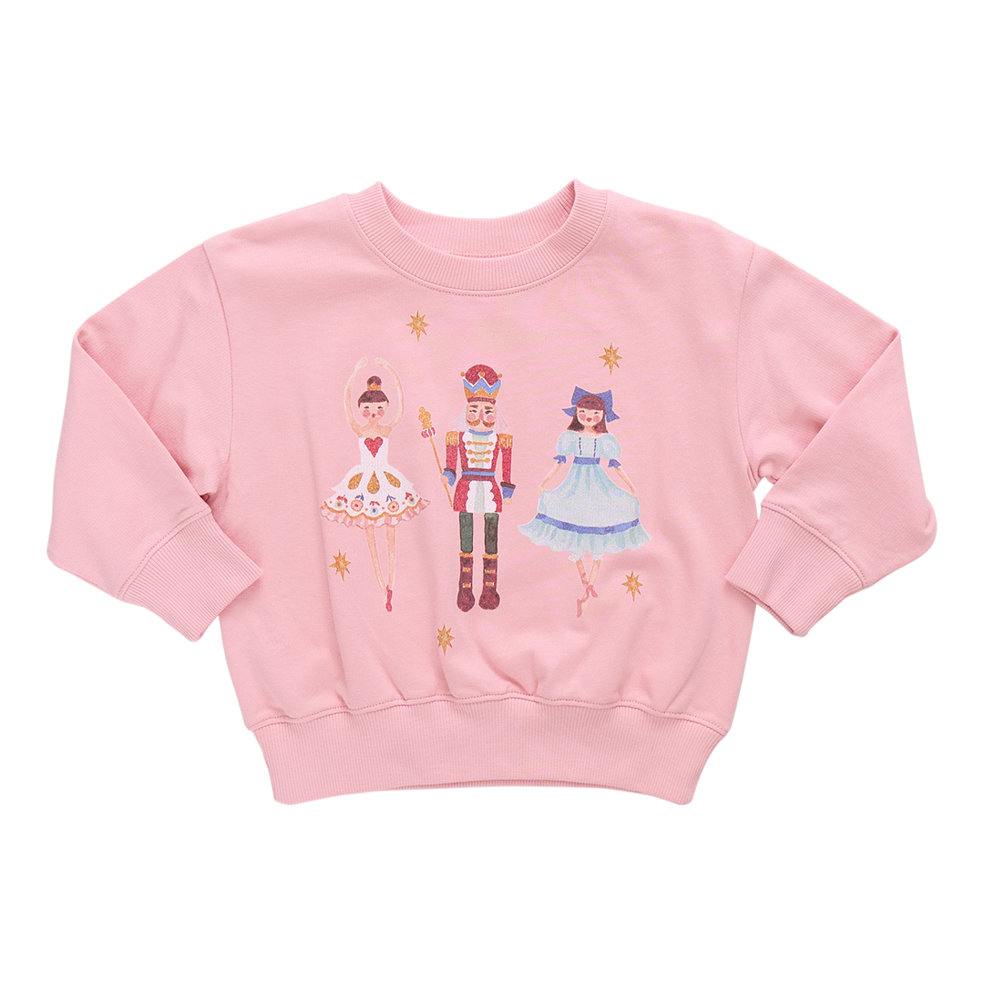 Girls Organic Sweatshirt - Nutcracker