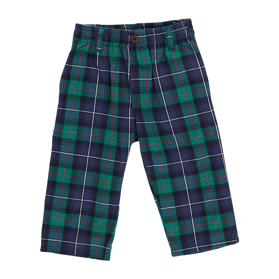 Boys Jackson Pant - Green Tartan