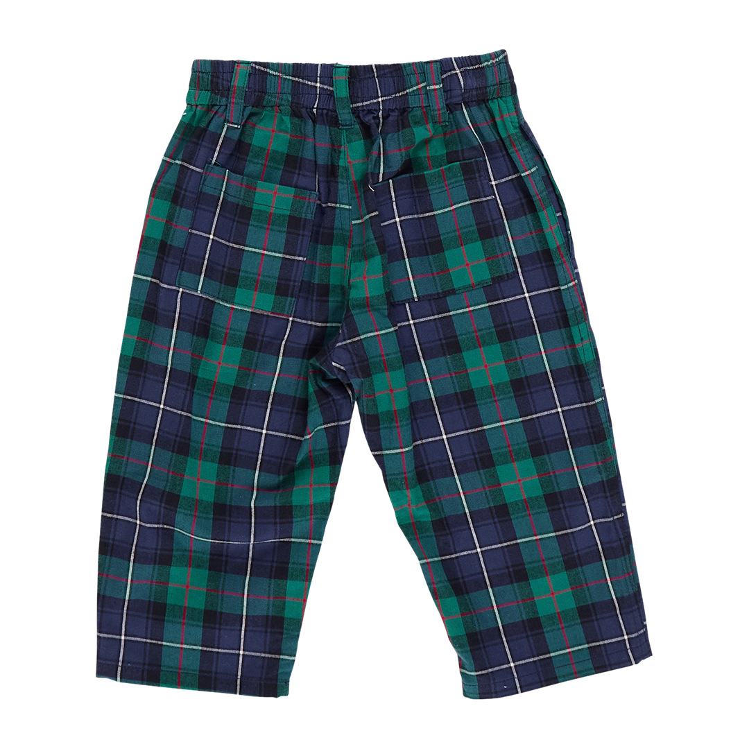 Baby Boys Jackson Pant - Green Tartan