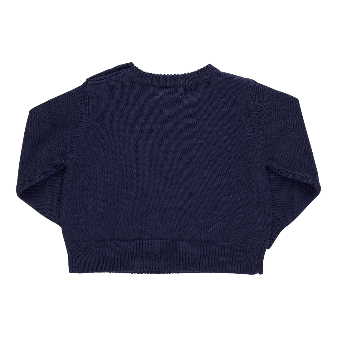 Baby Boys Oliver Sweater - Navy Santa