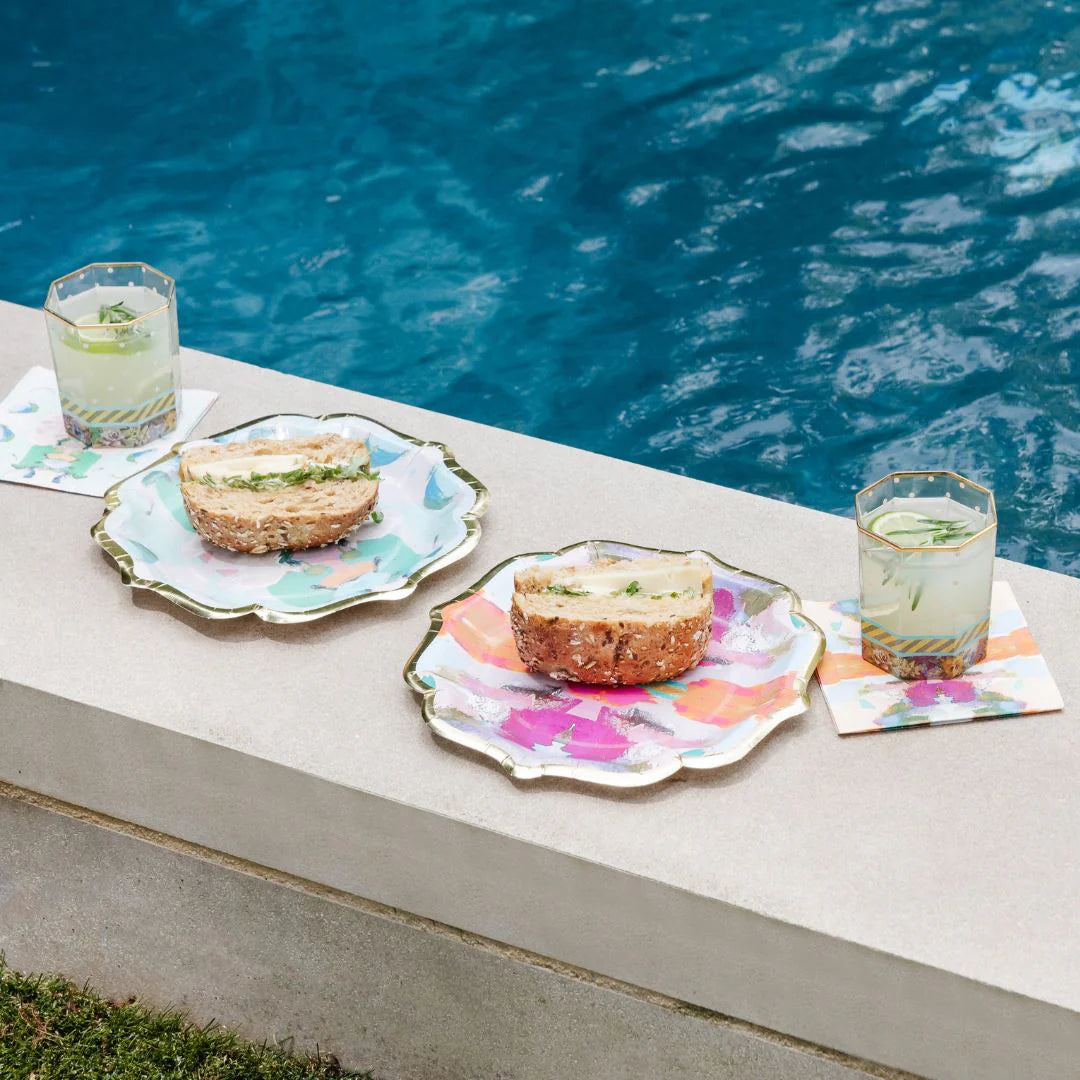 Begonia Cocktail Plates