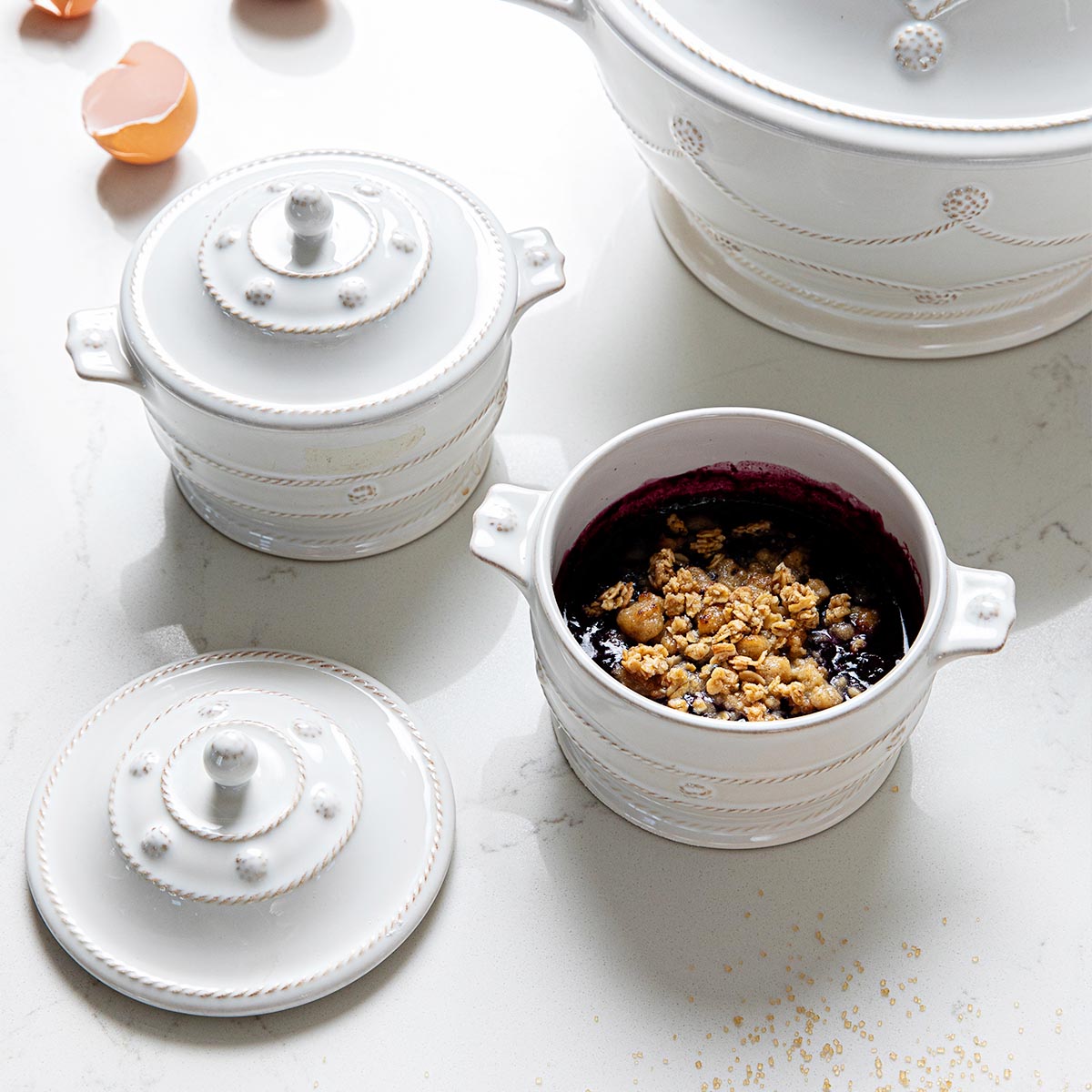 Berry & Thread Whitewash Mini Cocotte