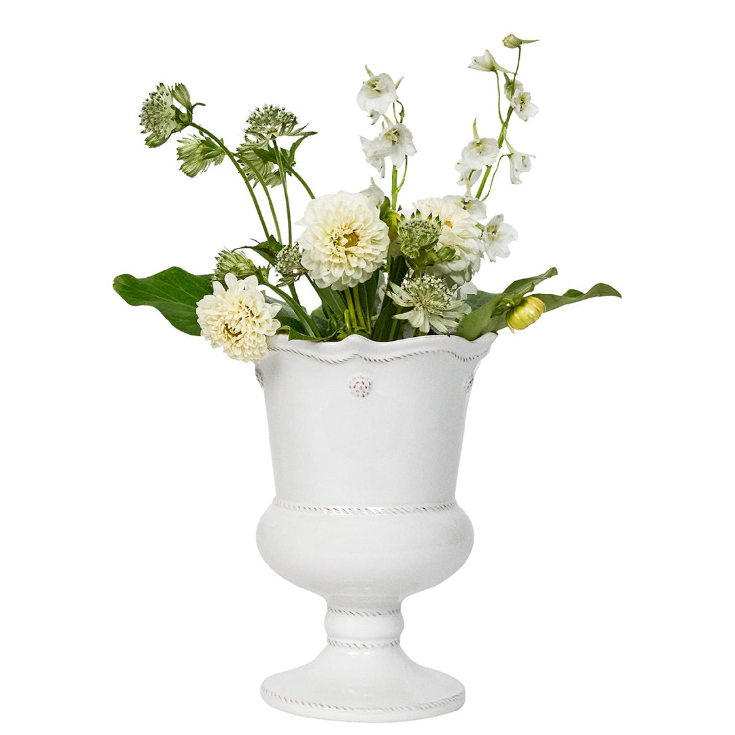 Berry & Thread Petite Parterre Garden 8" Vase- Whitewash