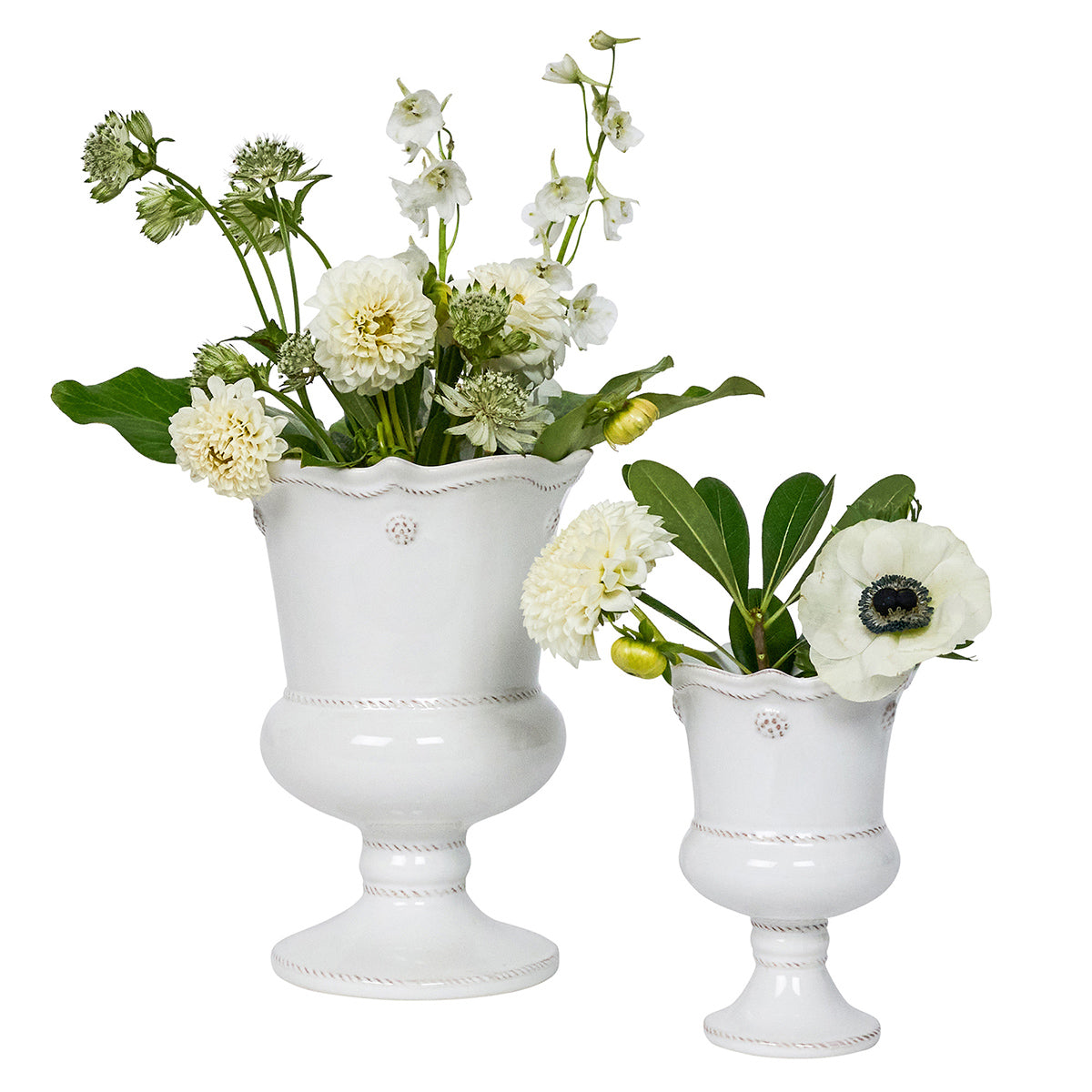 Berry & Thread Petite Parterre Garden 8" Vase- Whitewash