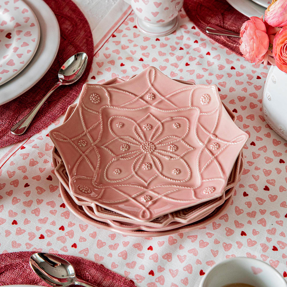 Jardins Du Monde Dessert Salad Plate Assorted- Blush