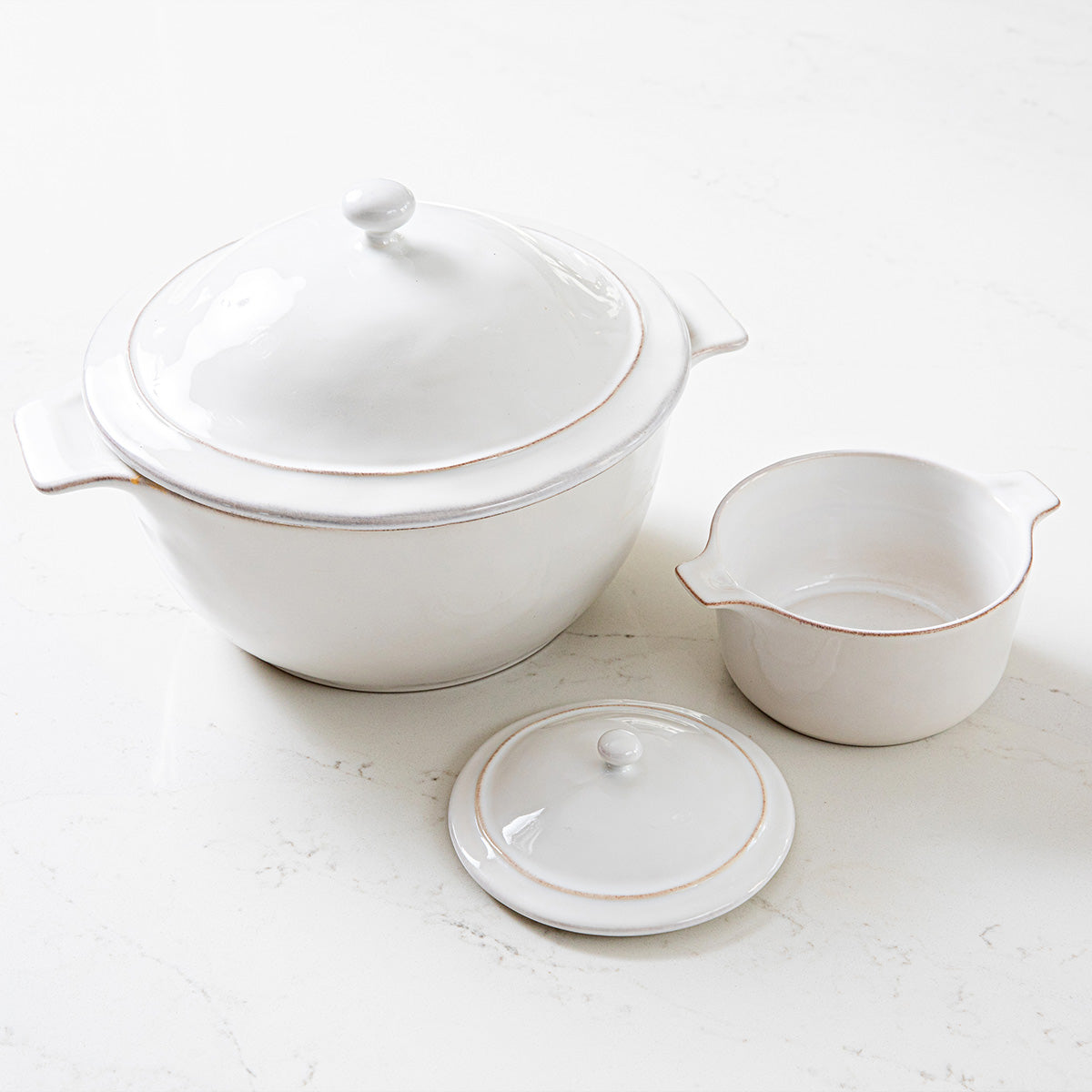 Puro Mini Cocotte with Lid - Whitewash