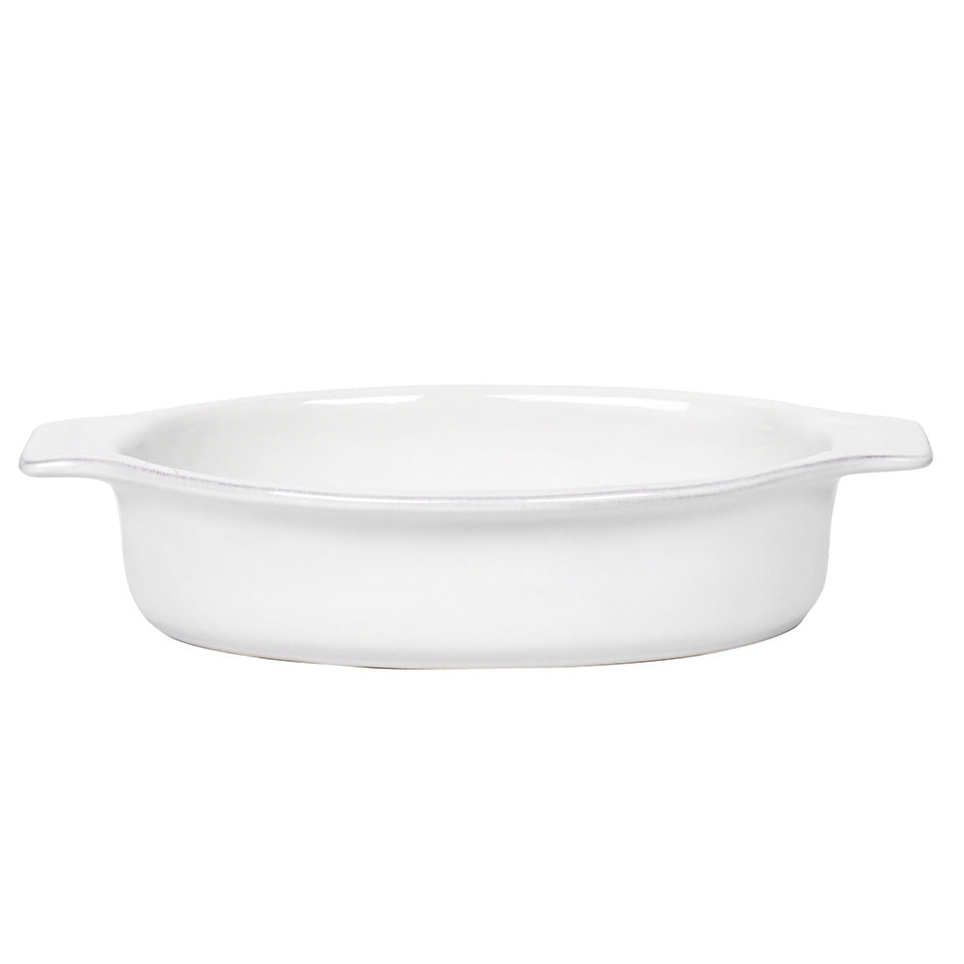 Puro 12" Oval Baker - Whitewash