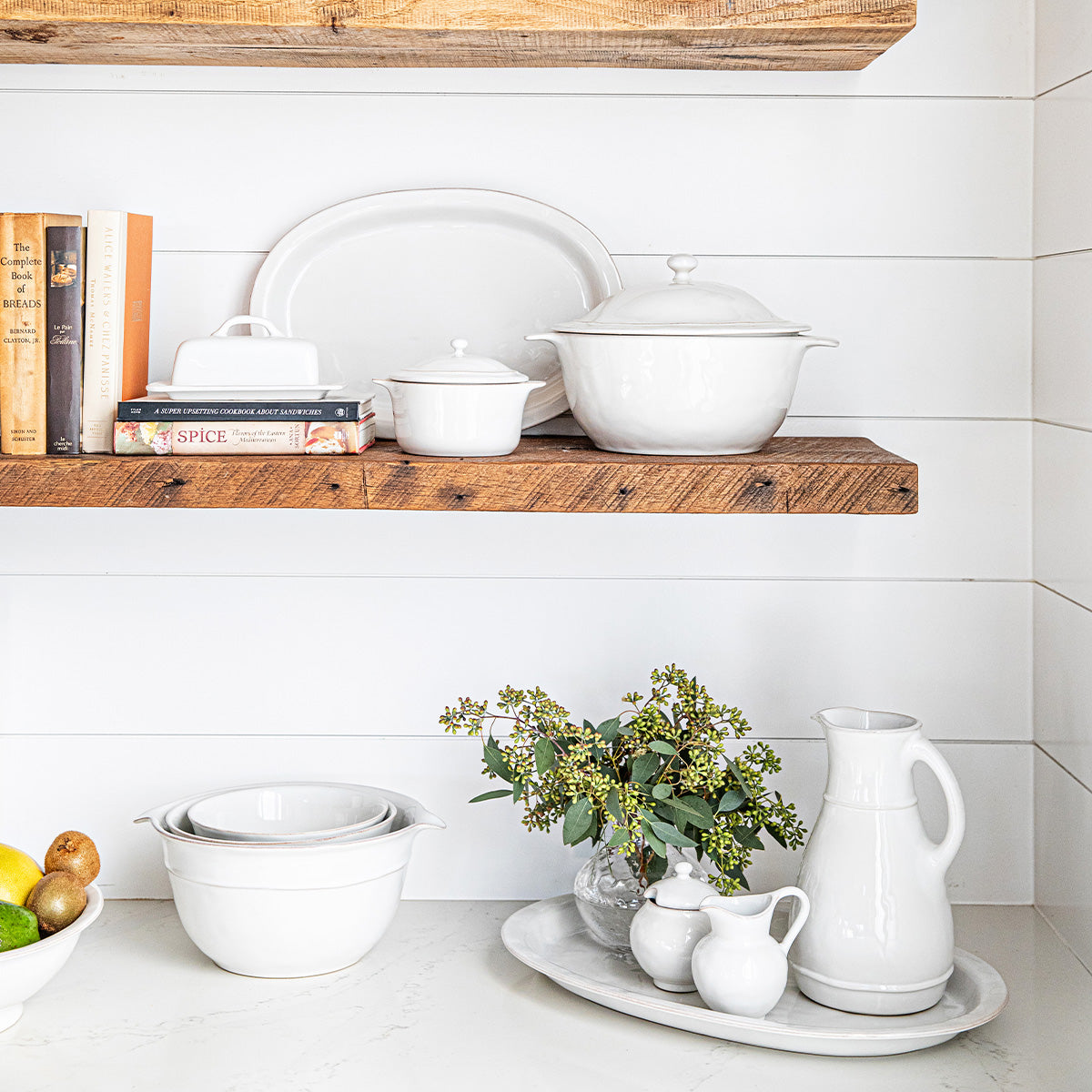 Puro Casserole with Lid - Whitewash