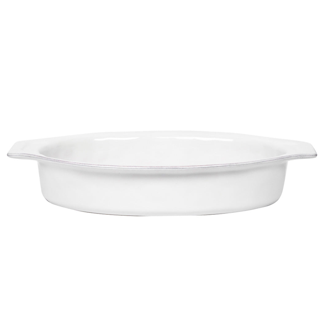 Puro 16" Oval Baker - Whitewash