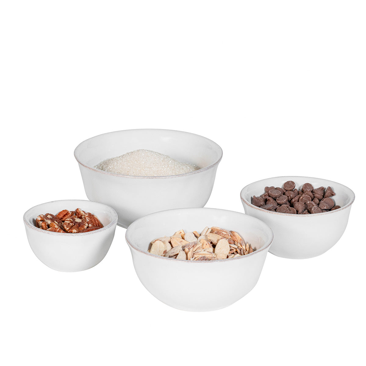 Puro Nesting Prep Bowl Set of 4 - Whitewash