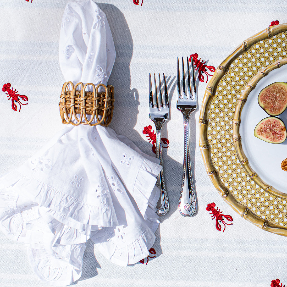 Eyelet White Napkins