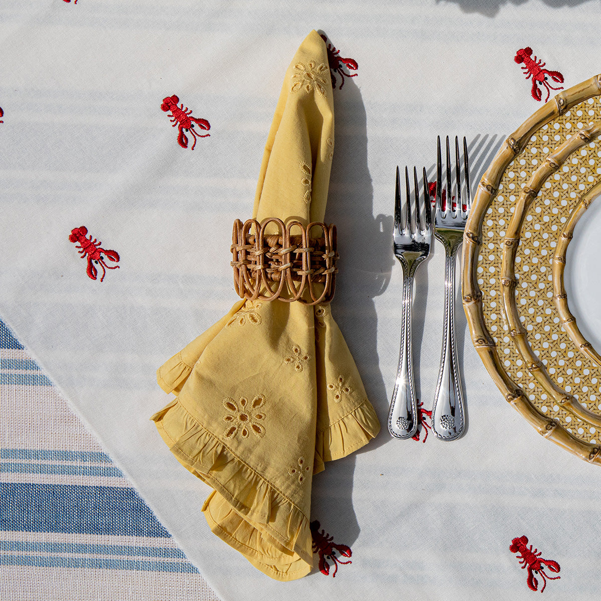 Eyelet Sunflower Napkin