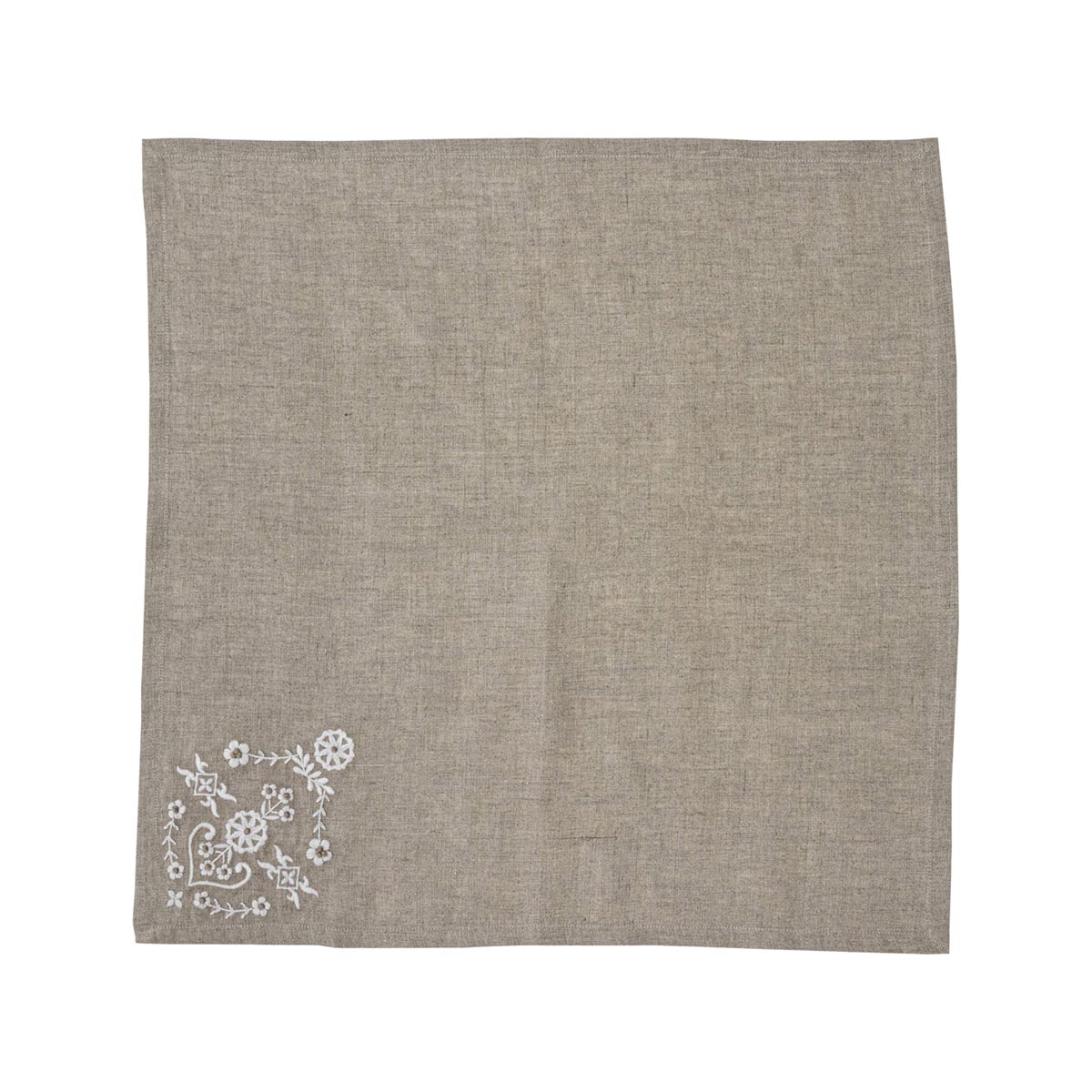 Heidi Natural Embroidered Napkin