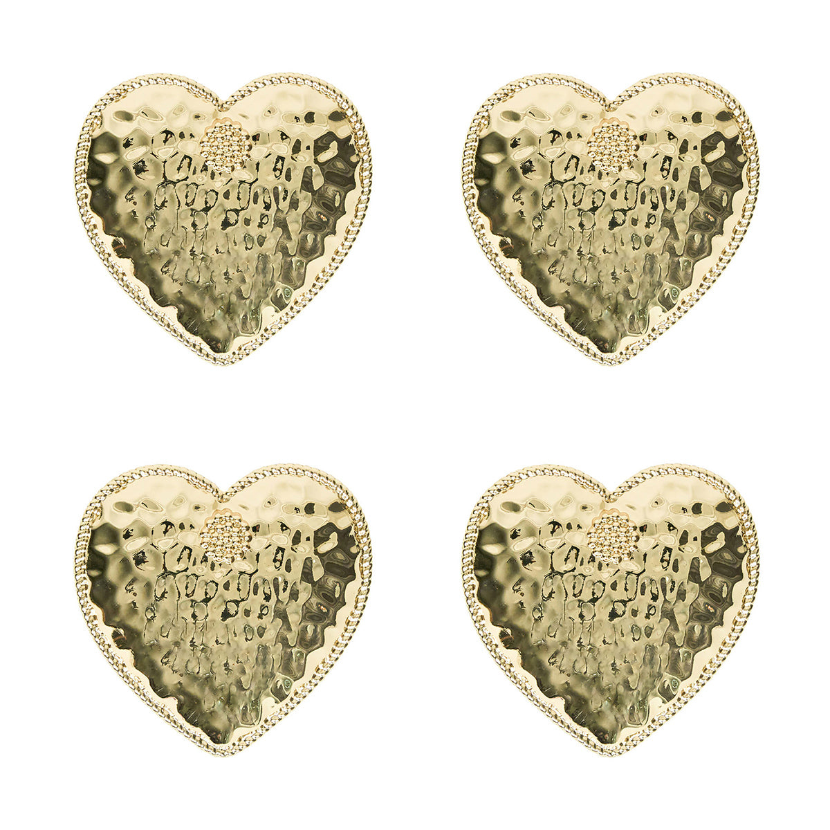 Berry & Thread Heart Napkin Ring Set/4