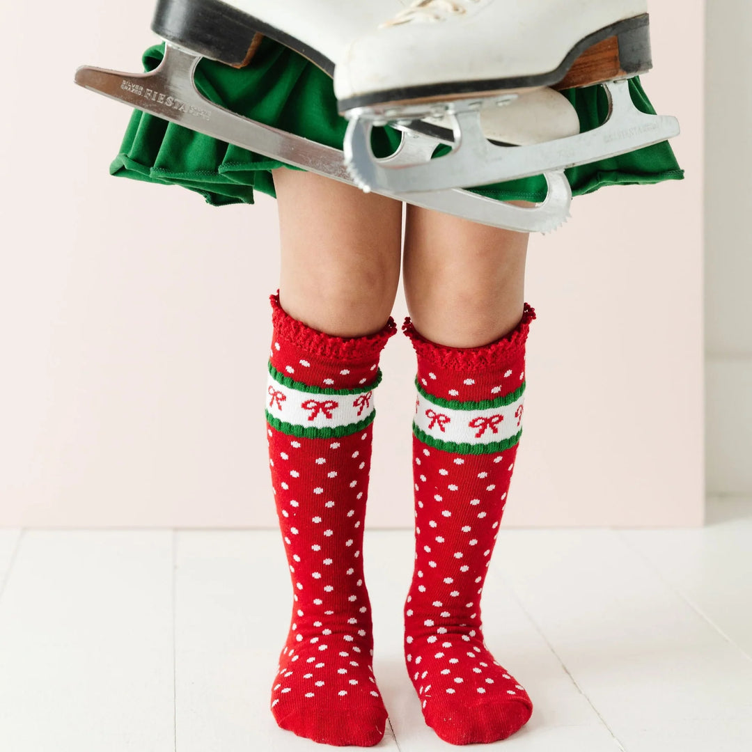 Classic Christmas Knee High Socks 3-Pack