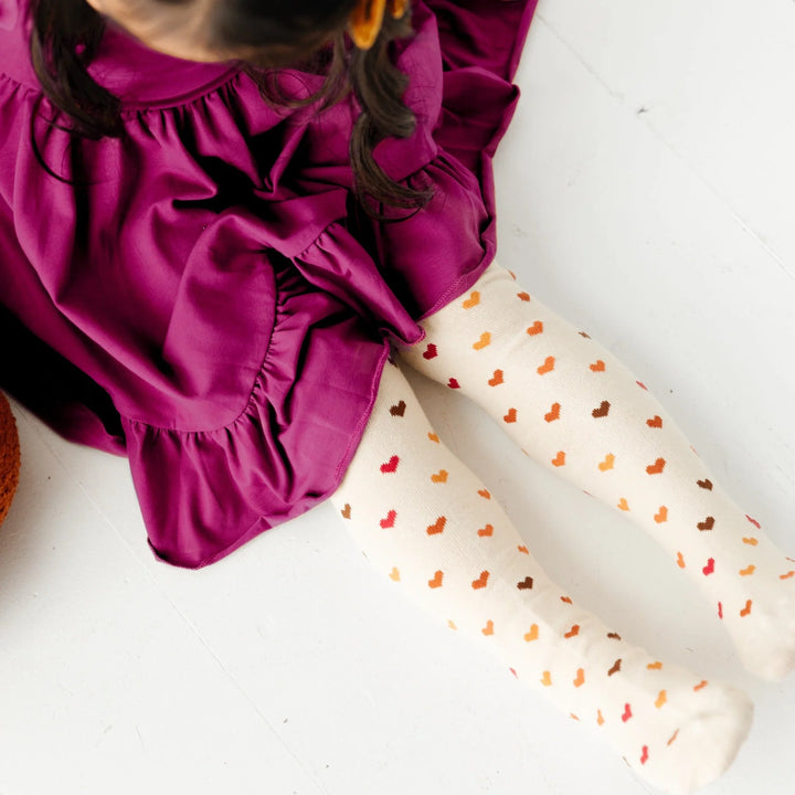 Harvest Hearts Knit Tights