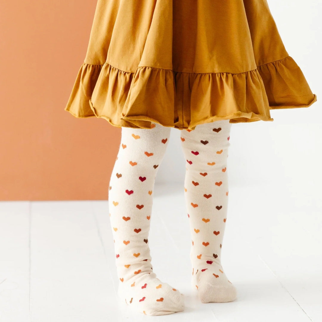 Harvest Hearts Knit Tights