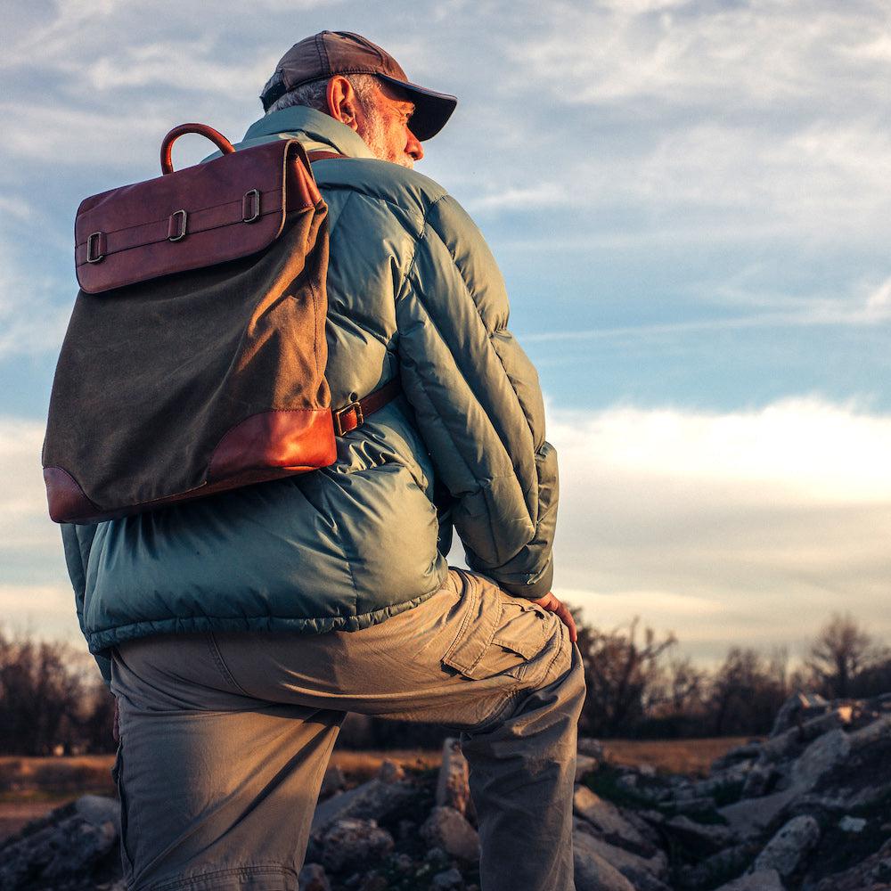 Heritage Waxed Canvas Steamer Backpack