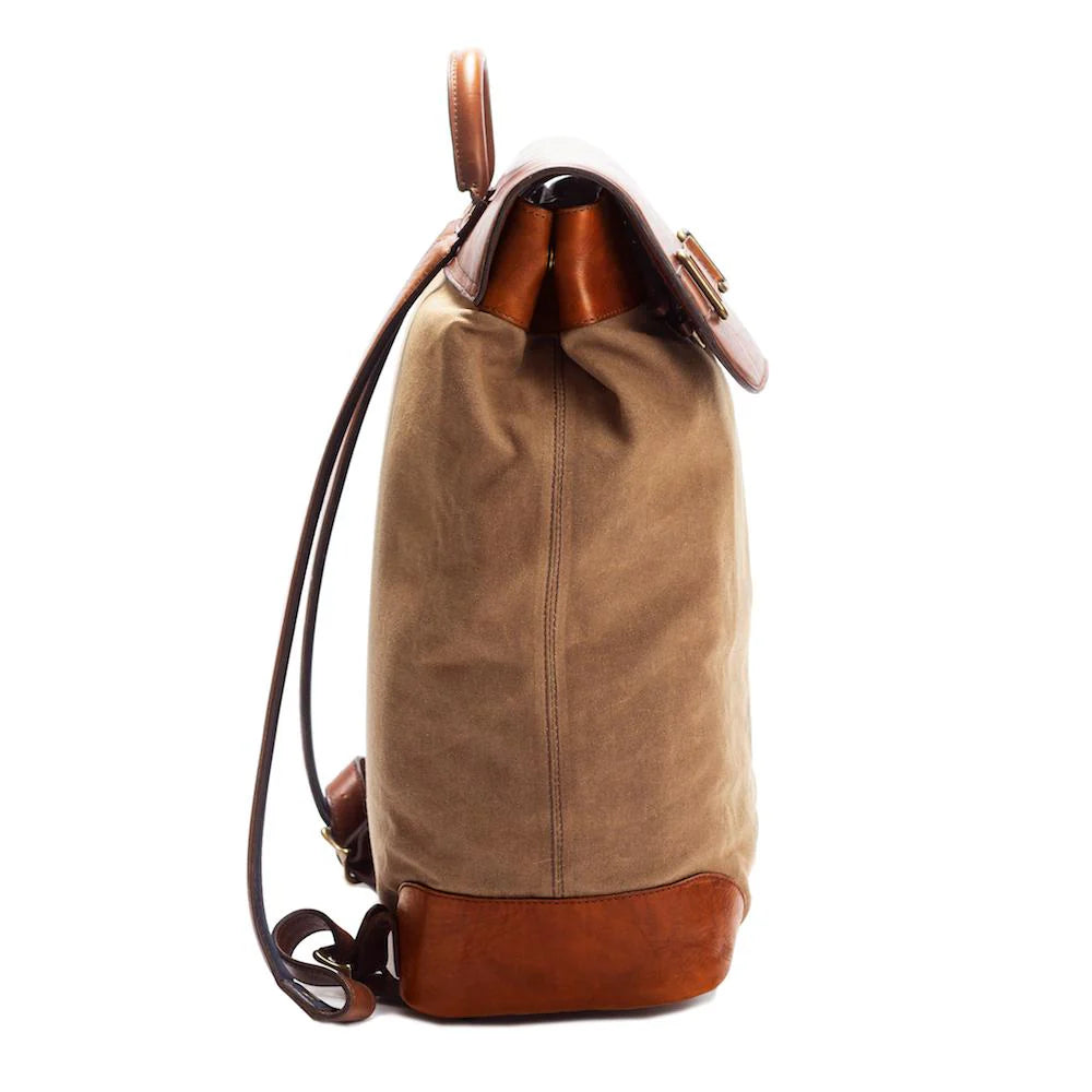 Heritage Waxed Canvas Steamer Backpack