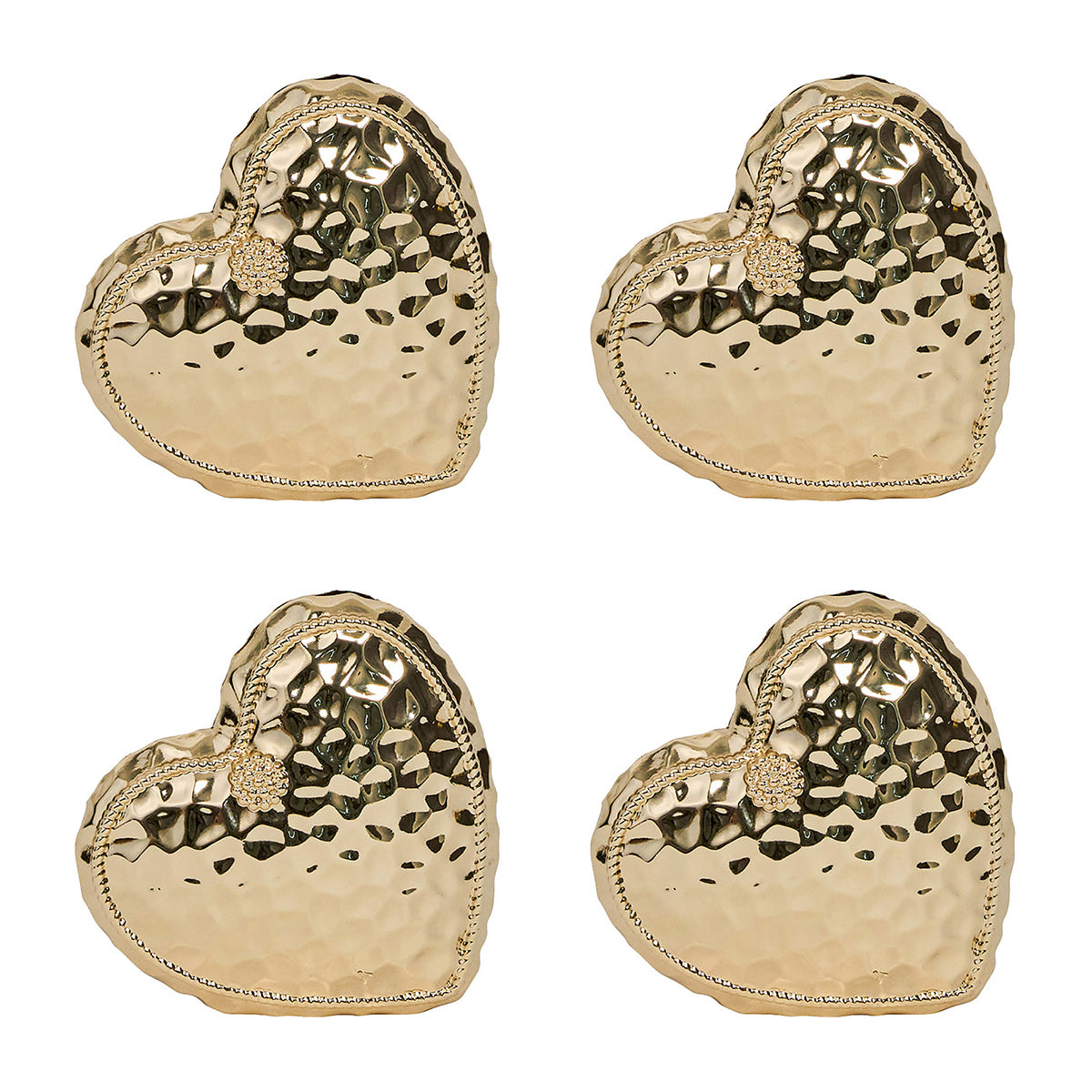 Berry & Thread Heart Place Card Holder Set/4