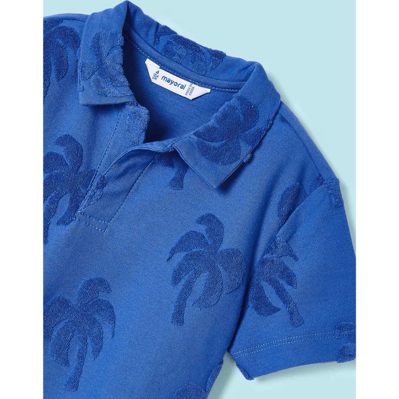 Riviera Palm Print Polo