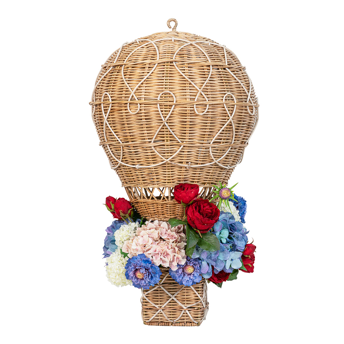 Provence Rattan Whitewash Large Hot Air Ballon