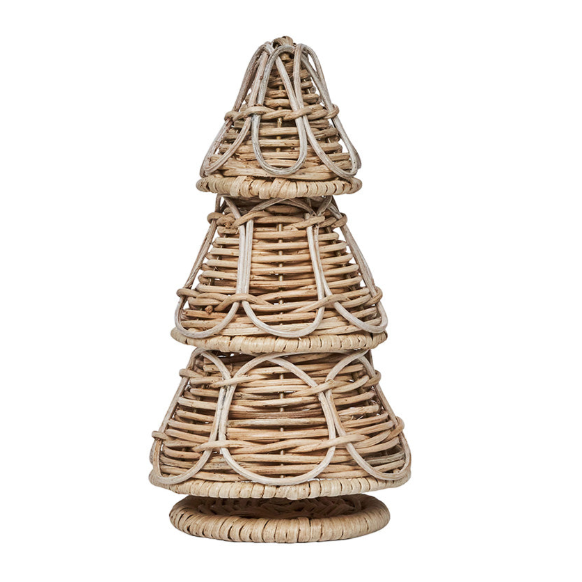 Provence Rattan 10" Tree - Whitewash