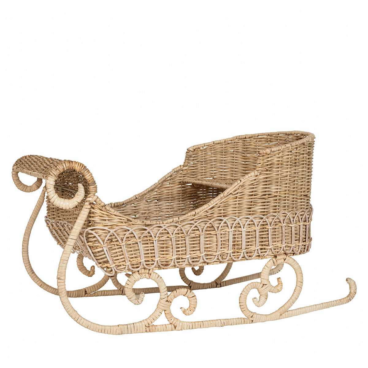 Provence Rattan Sleigh - Whitewash