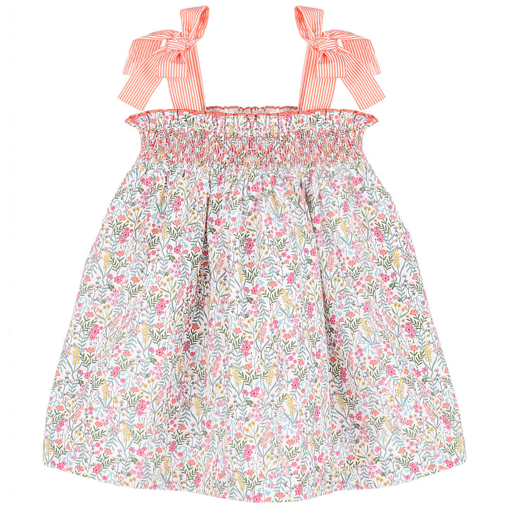 Floral Print Sissy Smock Dress