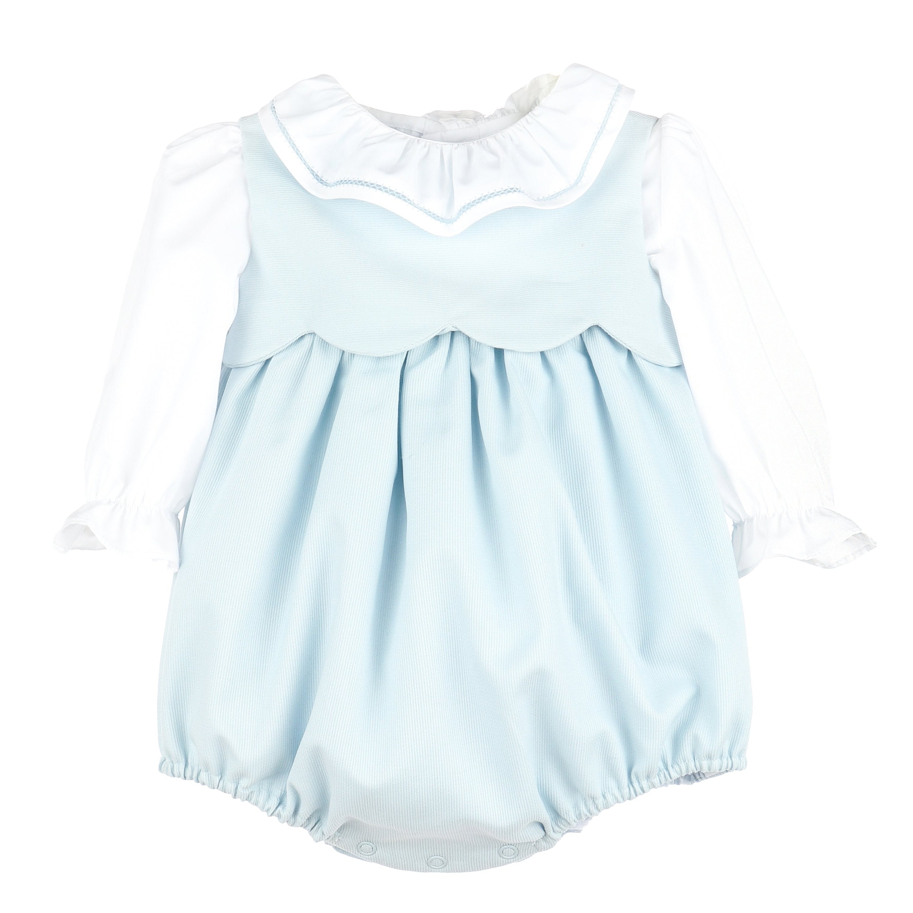 Cozy Club Scallop Bubble Set - Blue