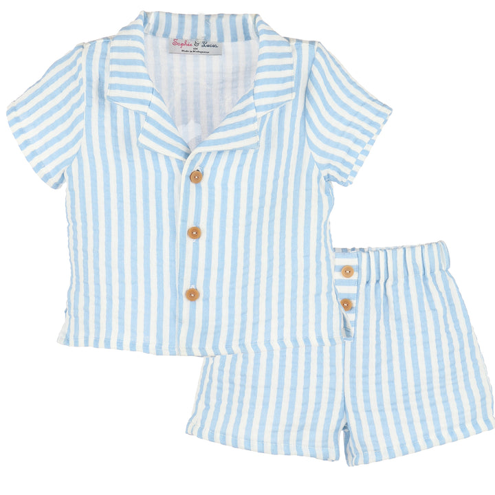 Blue Sullivan Stripe Club Set