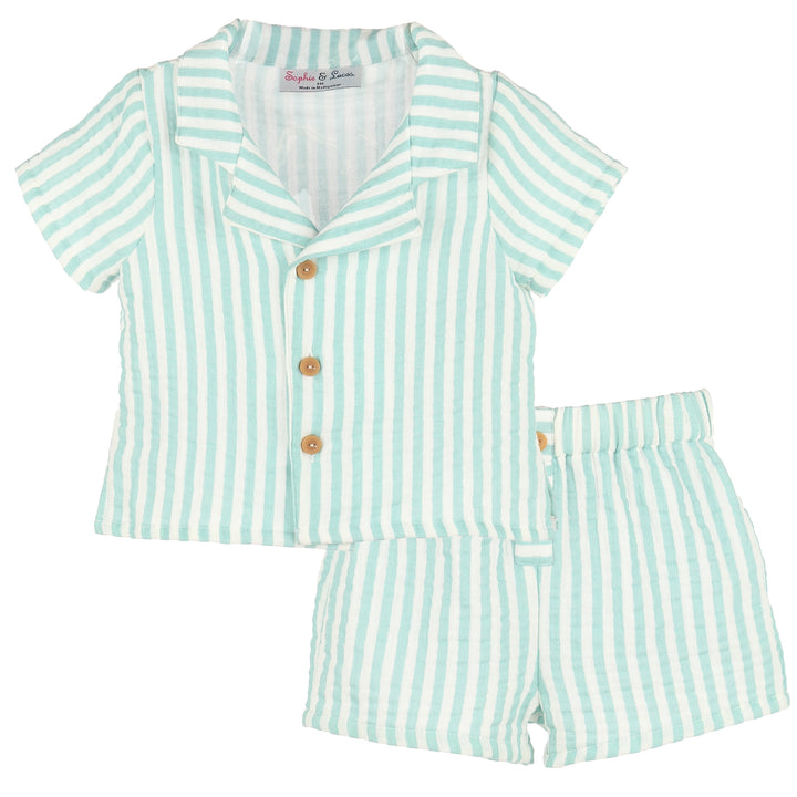 Green Sullivan Stripe Club Set