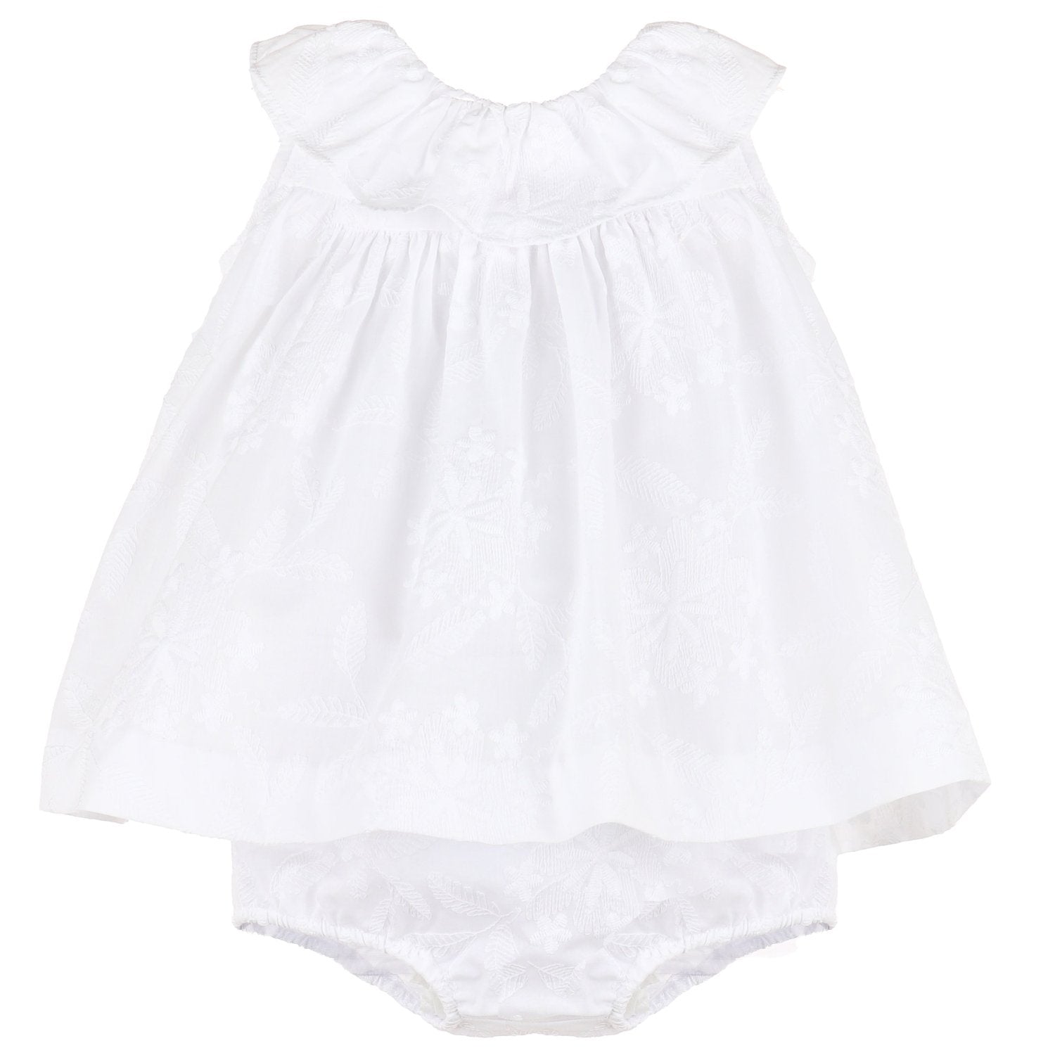 White Ruffle Float