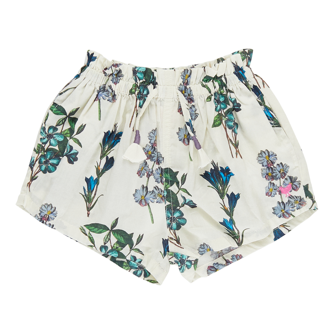 Girls Theodore Short - Blue Botanical