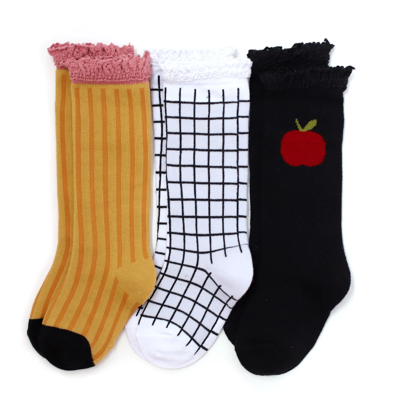 Back to School Knee High Sock 3-Pack