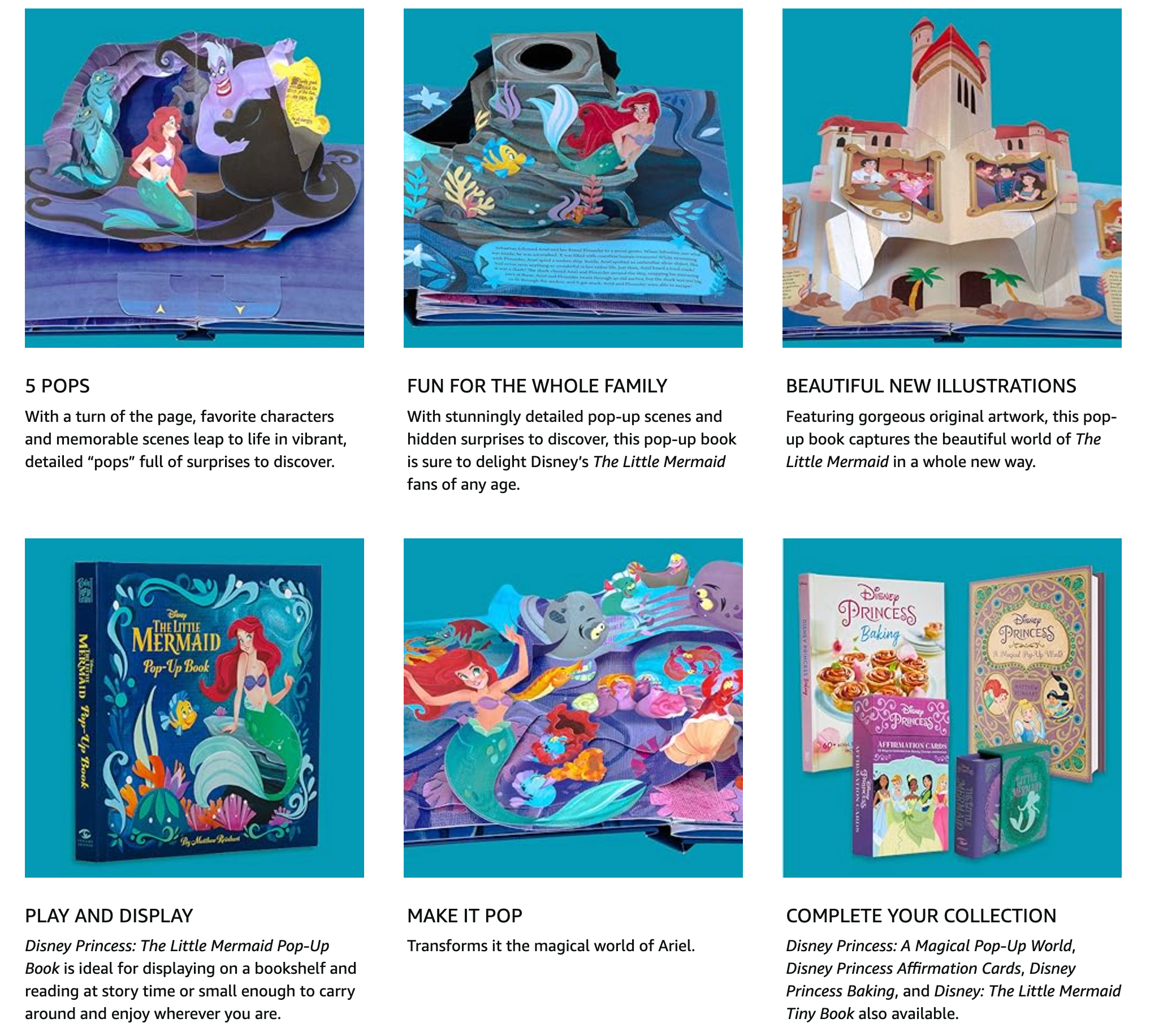 Disney The Little Mermaid Pop-Up Book