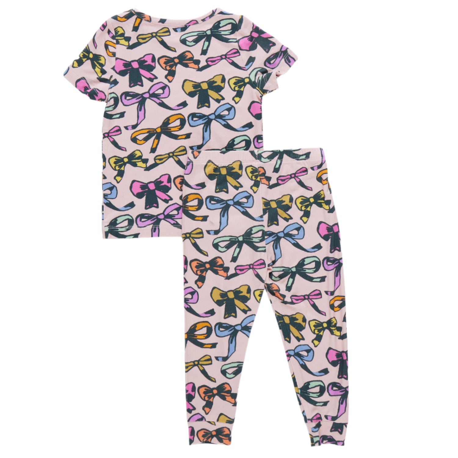 Kids Bamboo PJ Set- Multi Bows