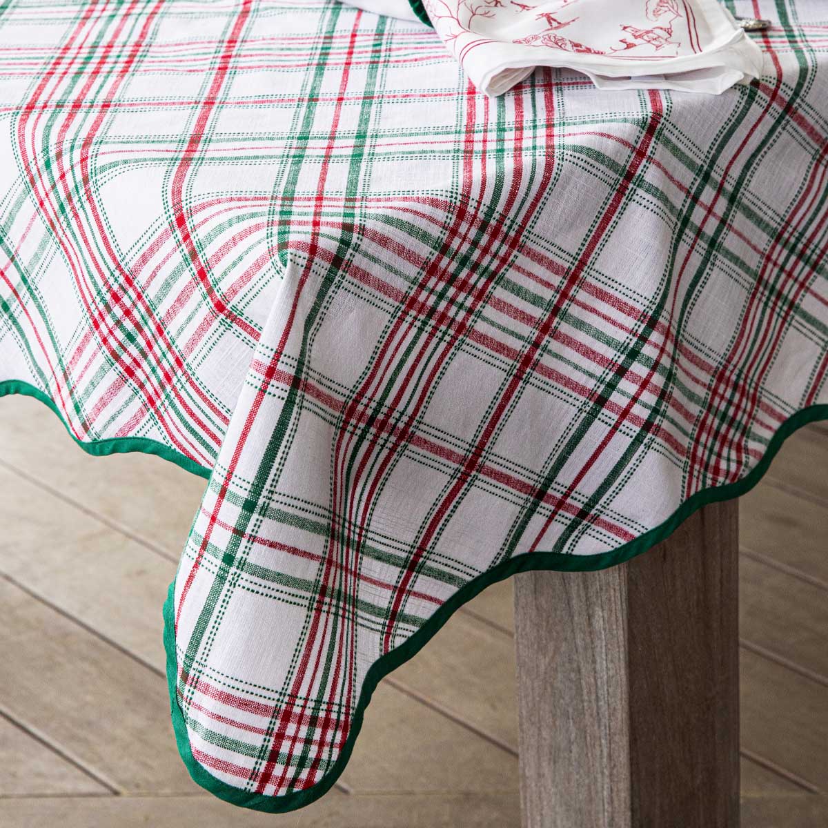 Merry Tartan Square Tablecloth