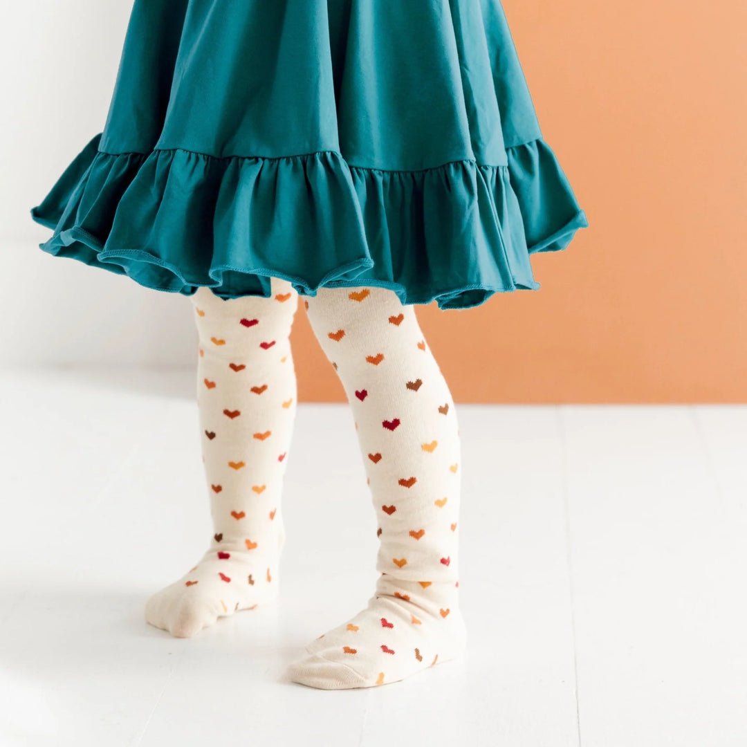 Harvest Hearts Knit Tights