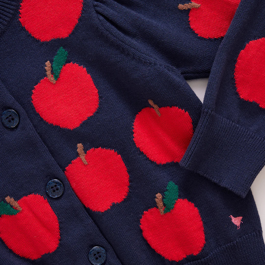 Girls Constance Sweater - Apples