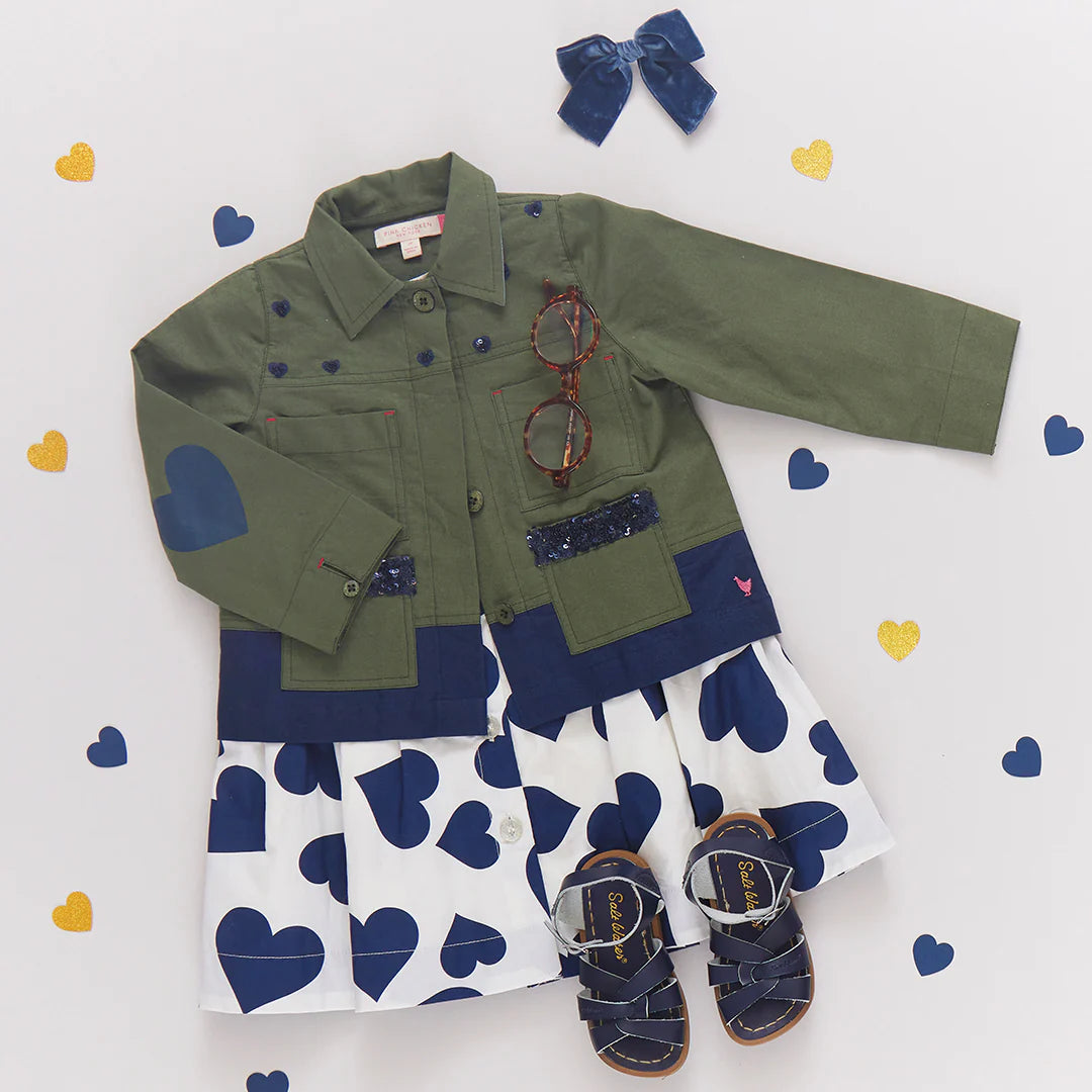 Girls Wylie Jacket - Army Green