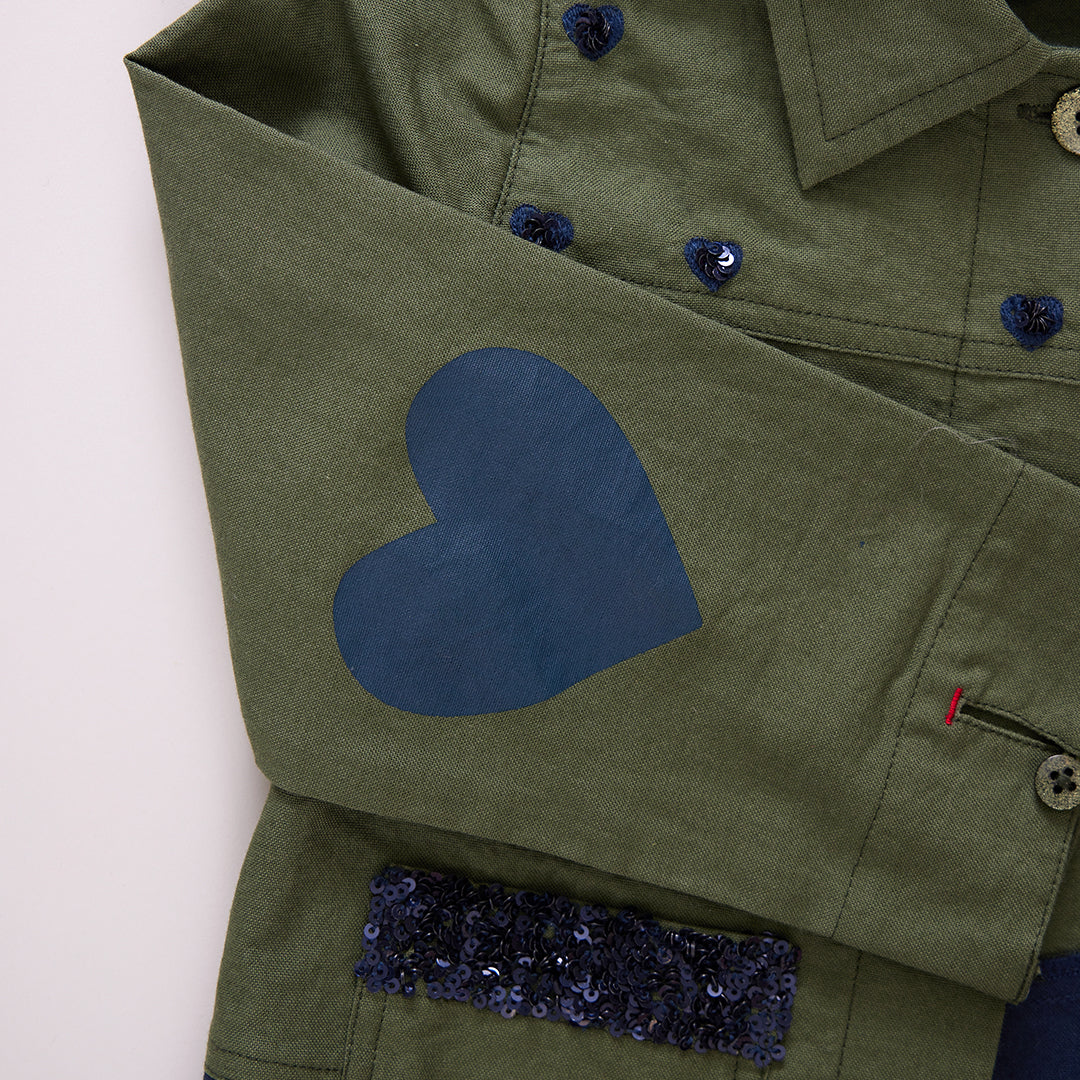 Girls Wylie Jacket - Army Green