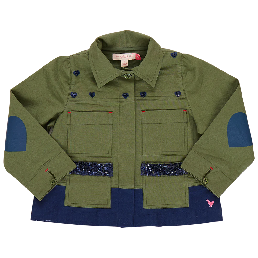 Girls Wylie Jacket - Army Green