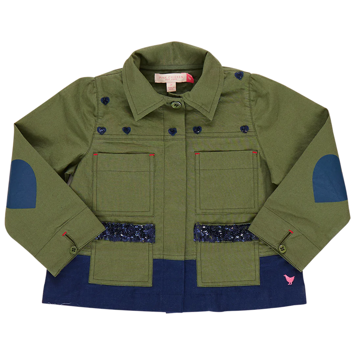 Girls Wylie Jacket - Army Green