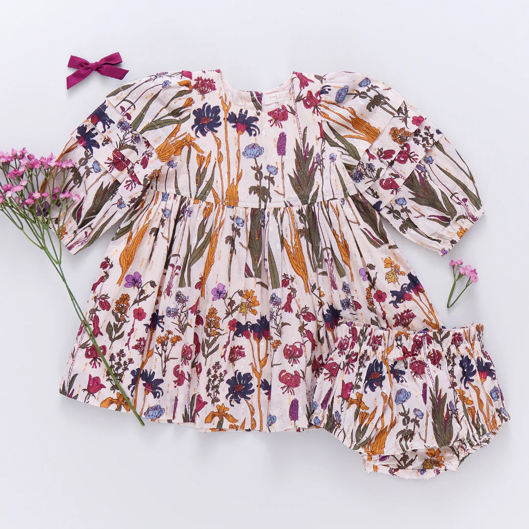 Baby Girls Brooke Dress Set - Autumn Flowers